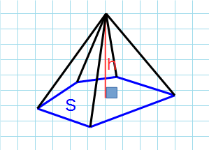 Объем пирамиды через высоту высоте