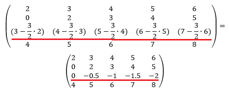 Ранг матрицы методом Гаусса